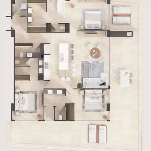 3 Bedroom Corner View